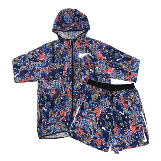 Nike Floral Windbreaker Short Set