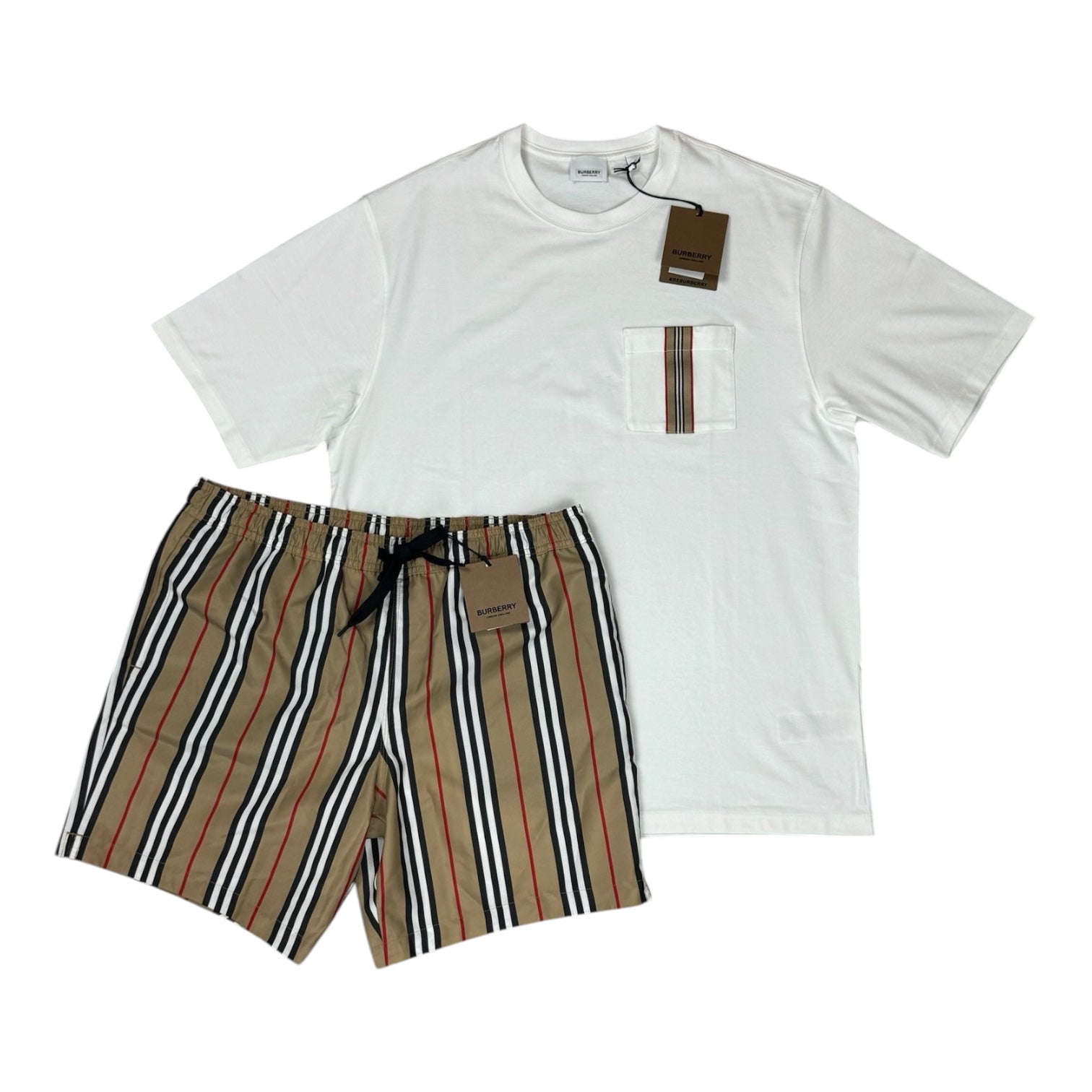 Burberry Ellison Stripe Short Set