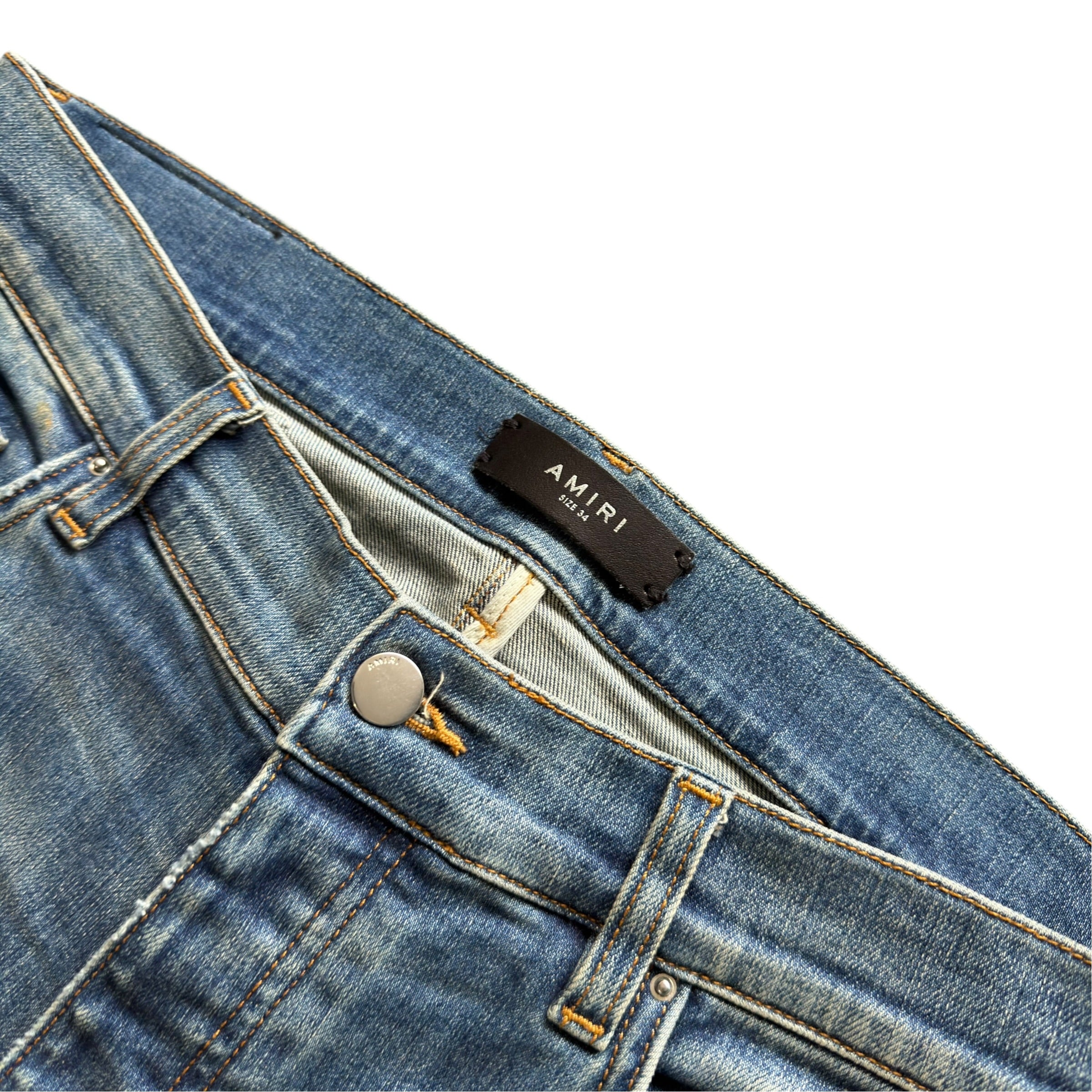 Amiri Blue MX1 Skinny Jeans