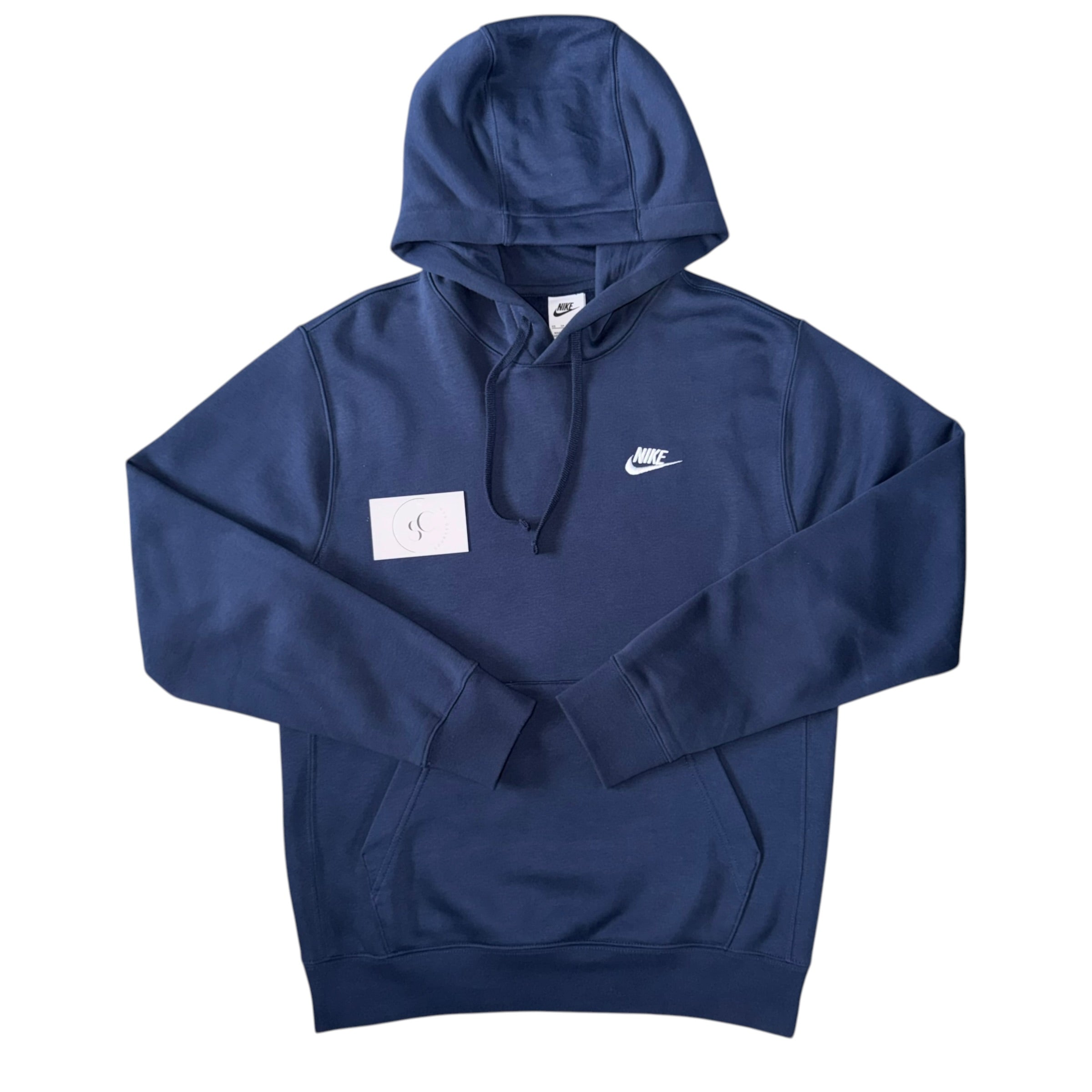 Nike Navy Club Fleece Hoodie