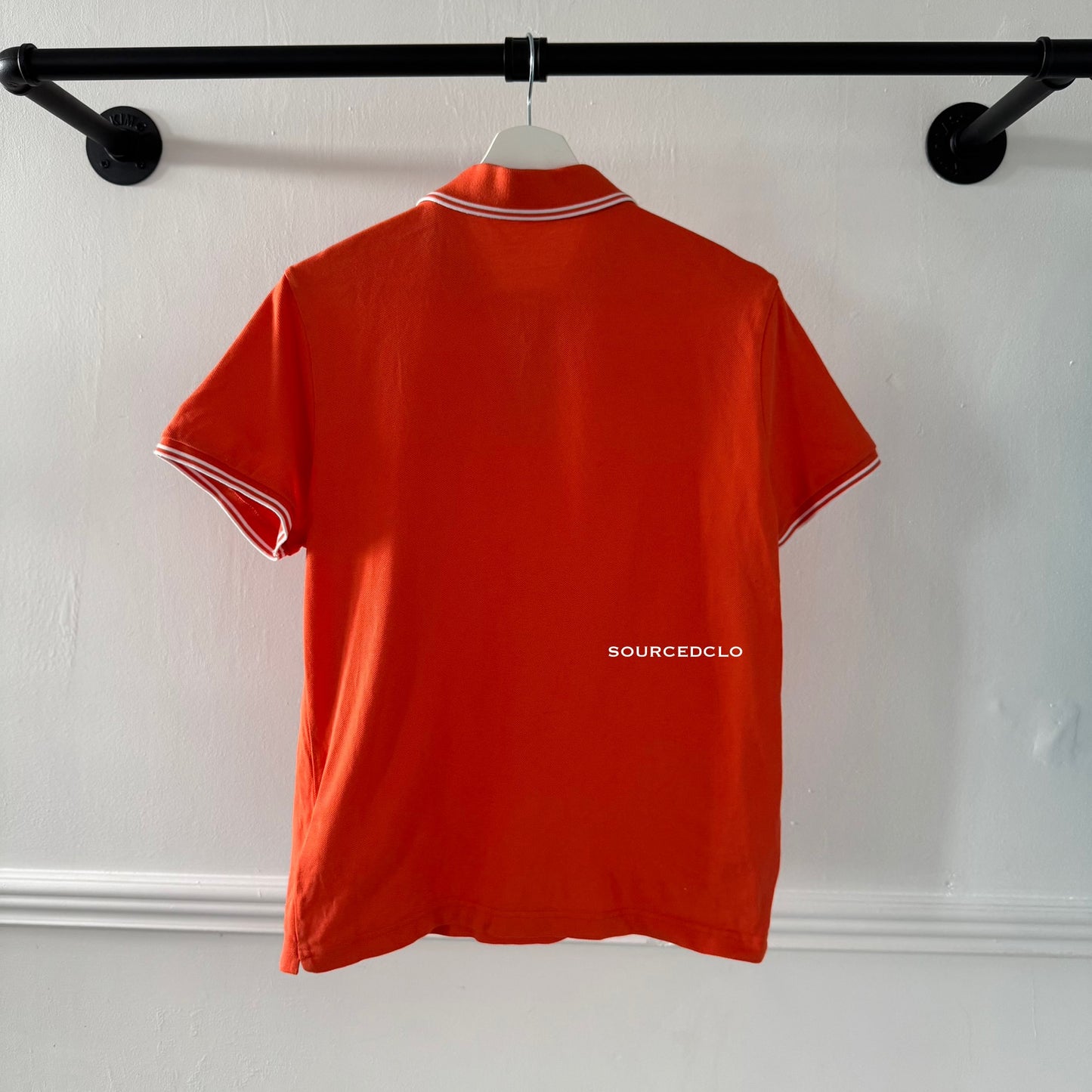 Moncler Orange Polo Shirt