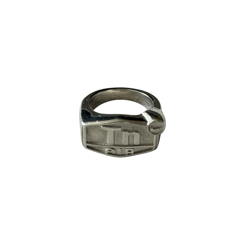 Custom Nike TN Silver Logo Ring