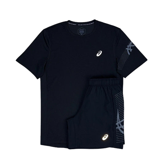 Asics Black Icon Short Set