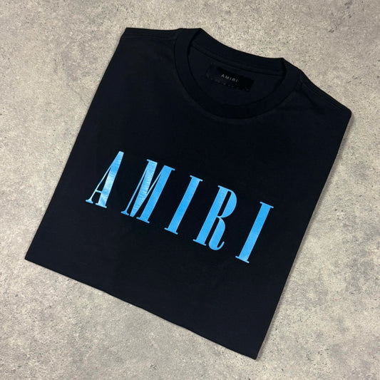 Amiri Blue Logo T Shirt