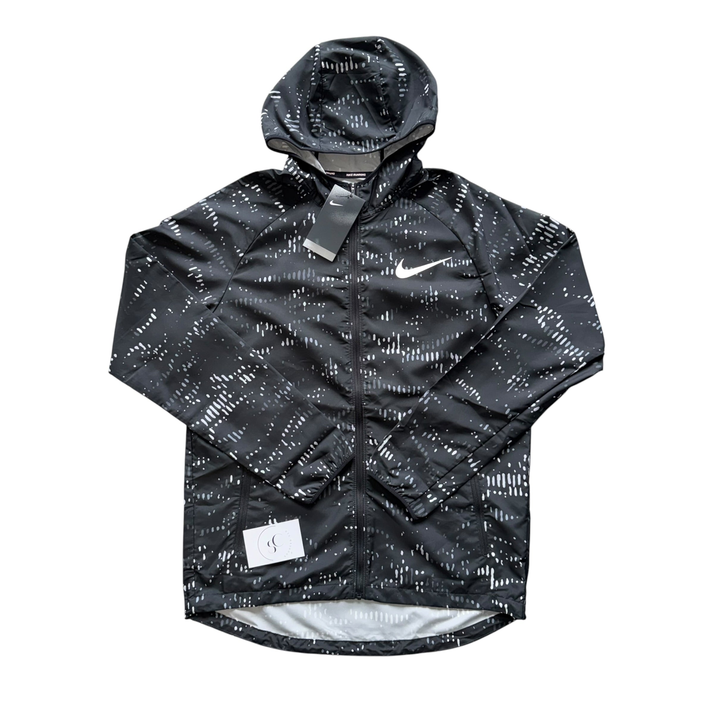 Nike Black Digital Running Windbreaker