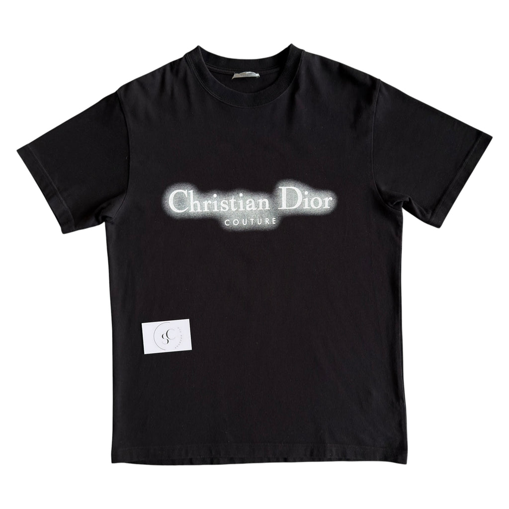 Christian Dior Couture Black Logo T Shirt