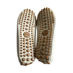 Gucci Beige Web Accent Loafers