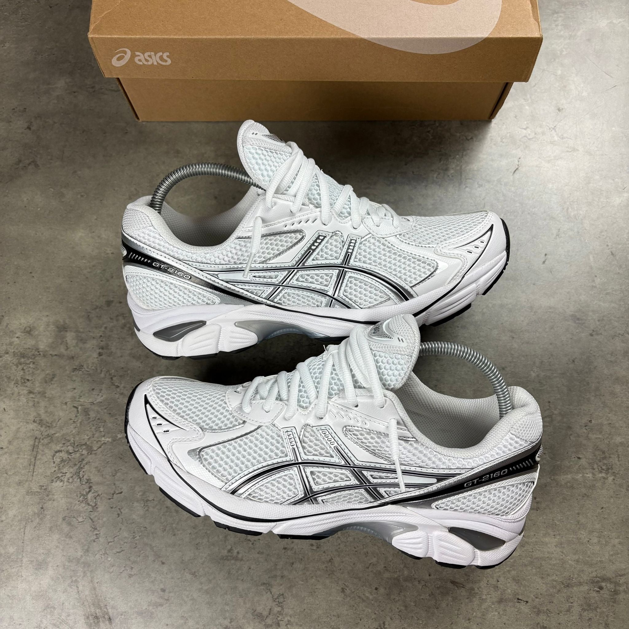 Asics Gel GT2160 White Pure Silver Trainers