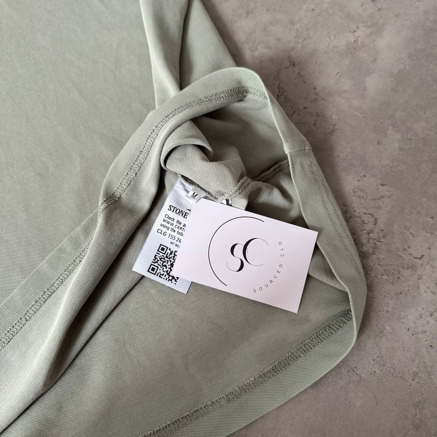 Stone Island Light Green Polo Shirt