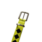 Stussy Argyle Green Stitch Leather Belt