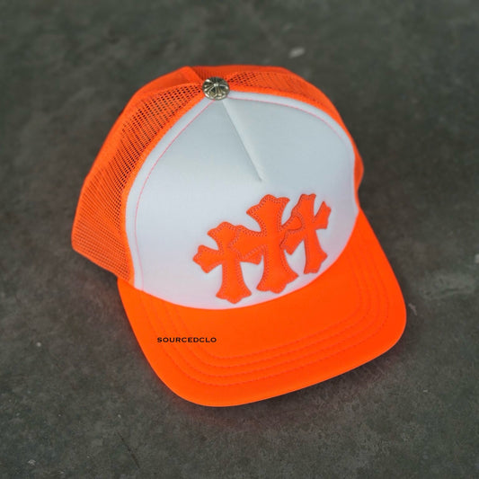 Chrome Hearts Orange Cemetery Trucker Hat