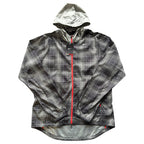 Nike Plaid Grey Running Windbreaker