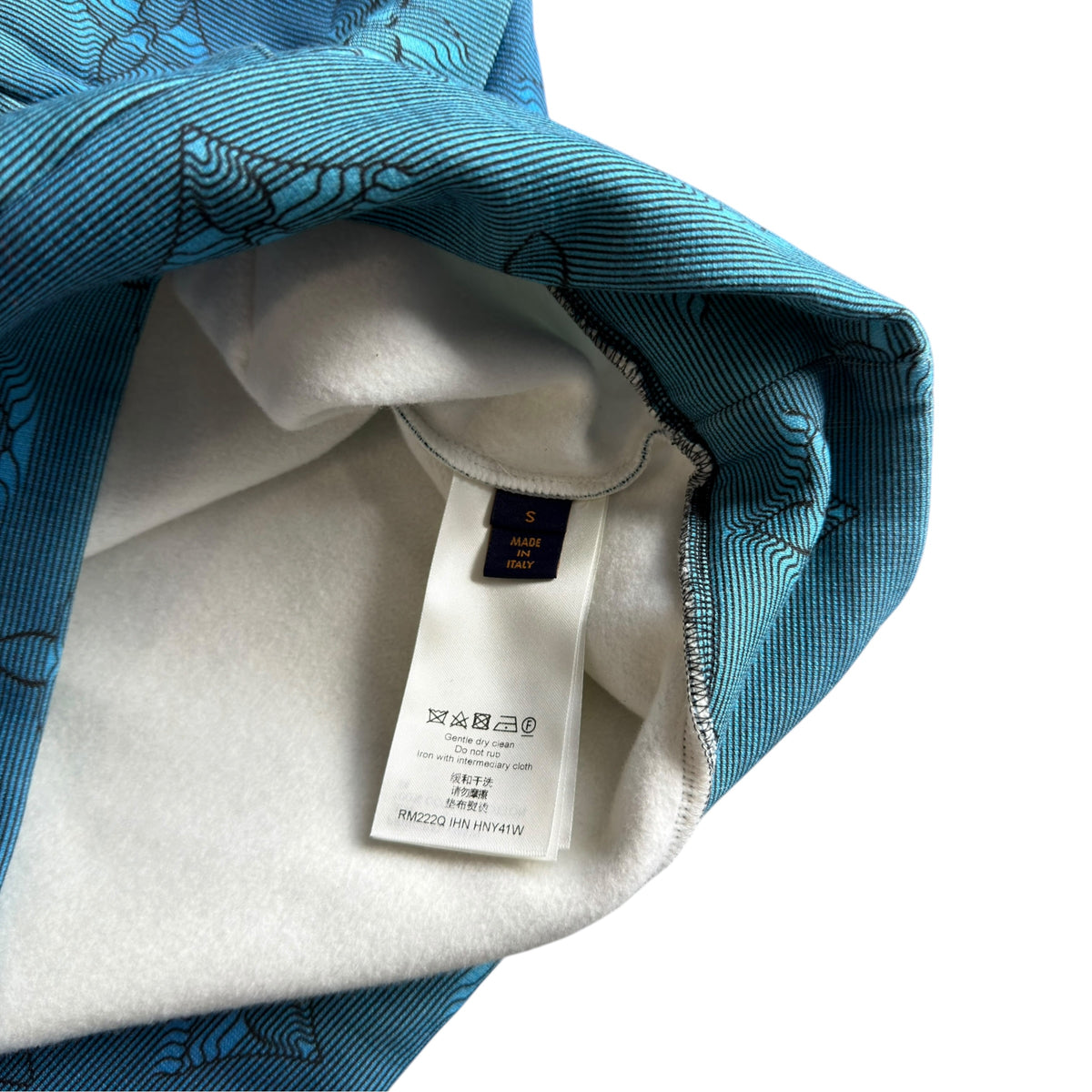Louis Vuitton Intarsia 2054 Blue Hoodie