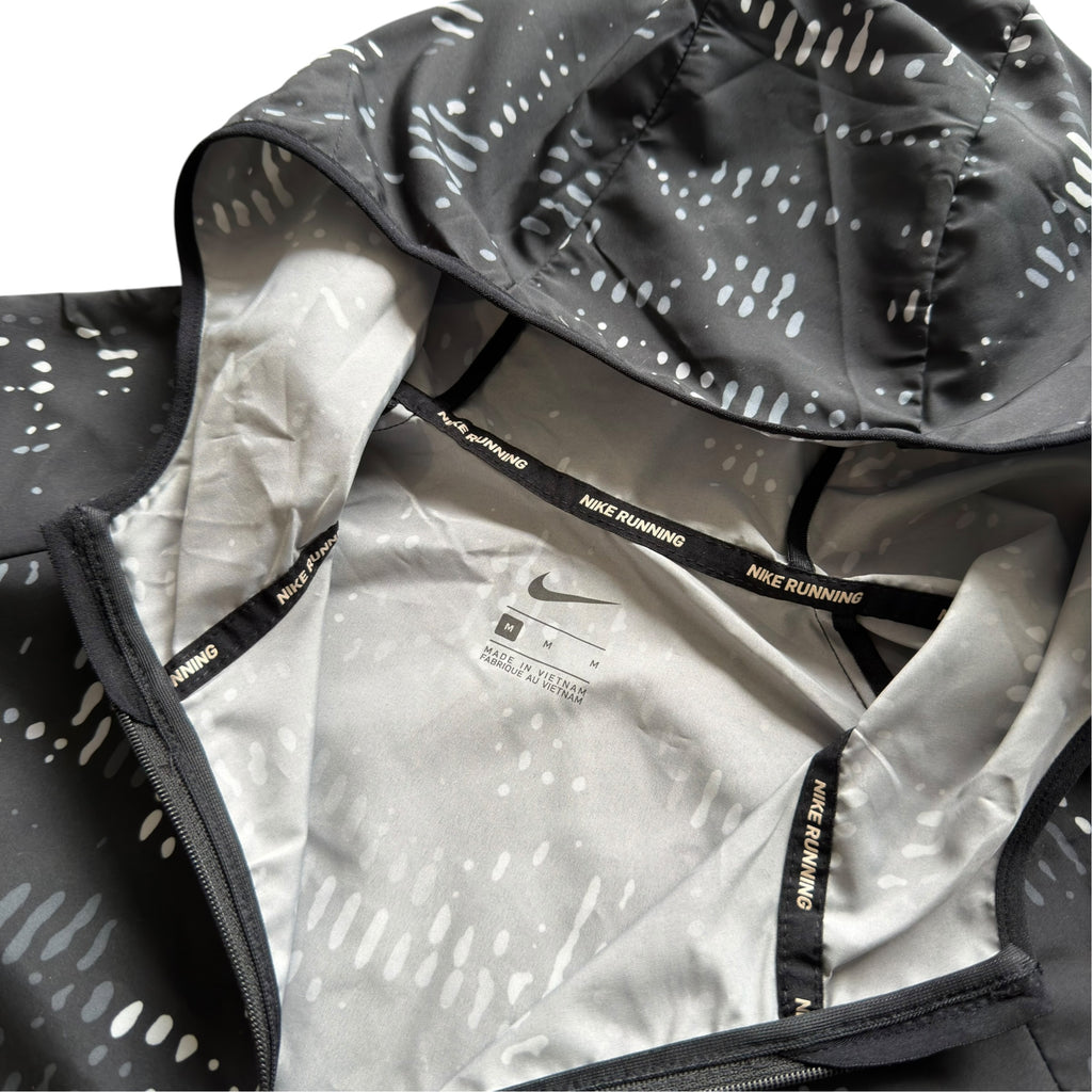 Nike Black Digital Running Windbreaker