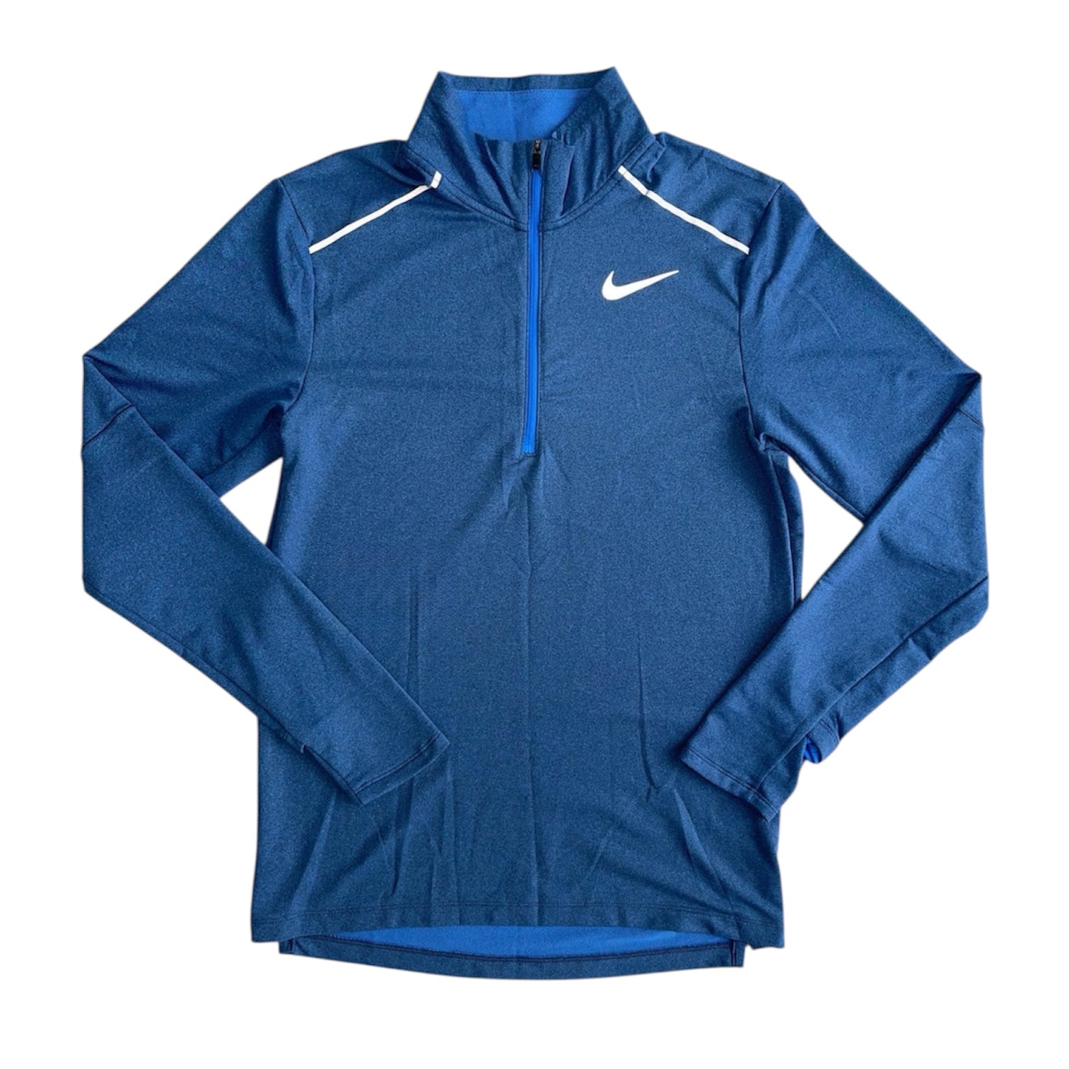 Nike Blue Therma Miler Half Zip