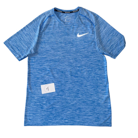 Nike Blue Tech Knit Gradient Miler T Shirt