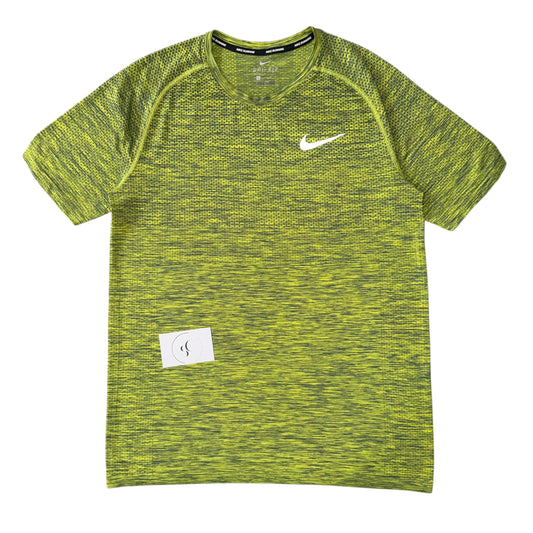 Nike Green Tech Knit Gradient Miler T Shirt