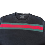 Gucci Black Stripe Wool Jumper