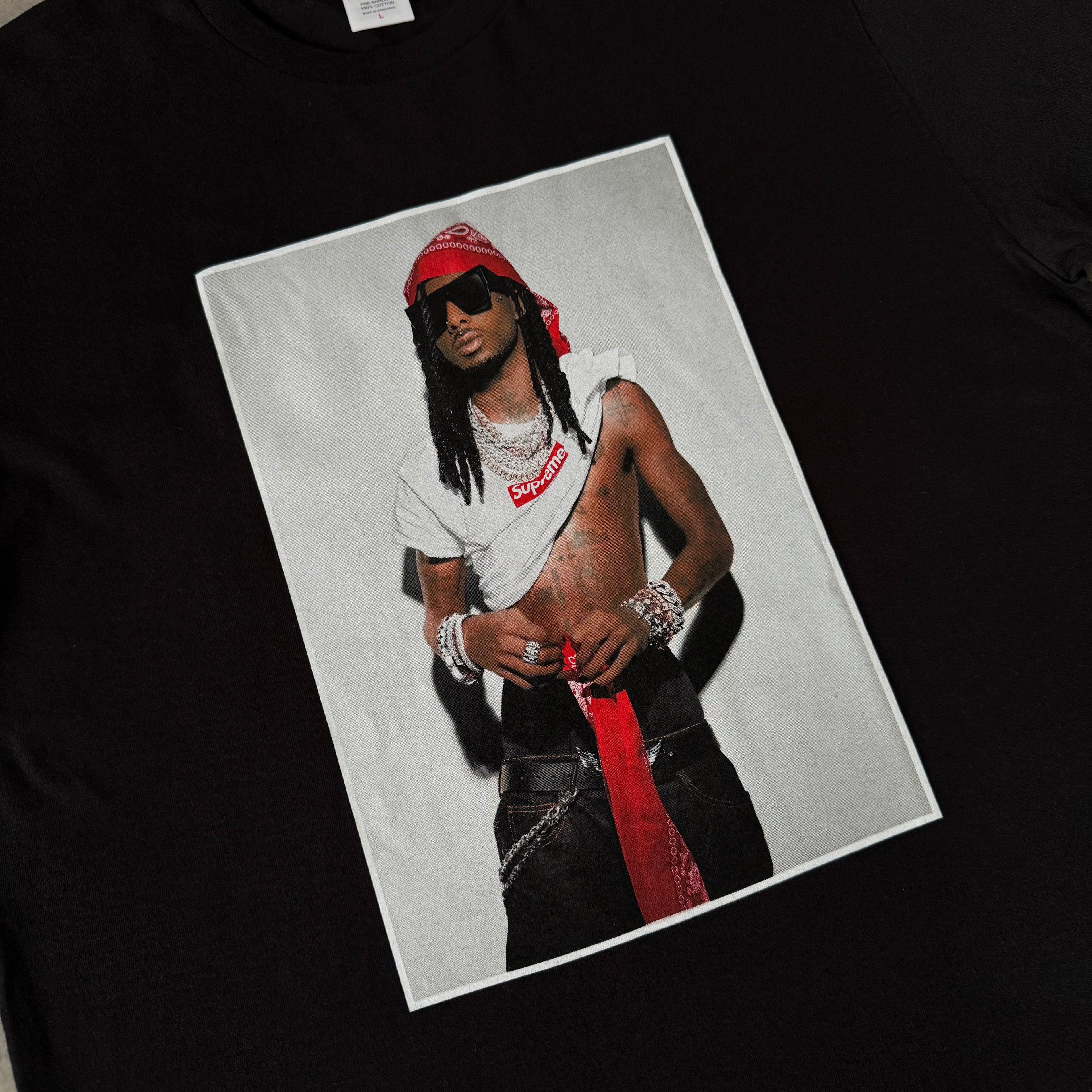 Supreme x Playboi Carti Black T Shirt