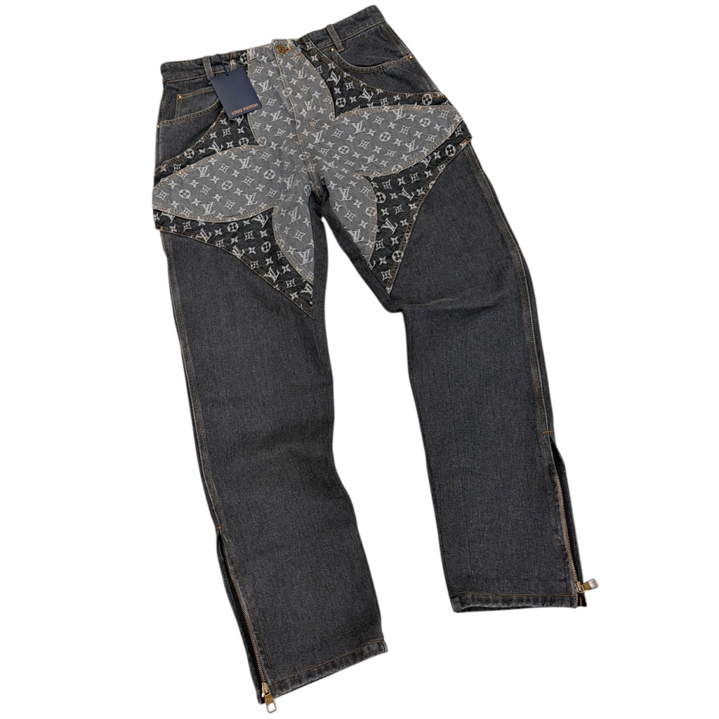 Louis Vuitton Flower Monogram Denim Jeans