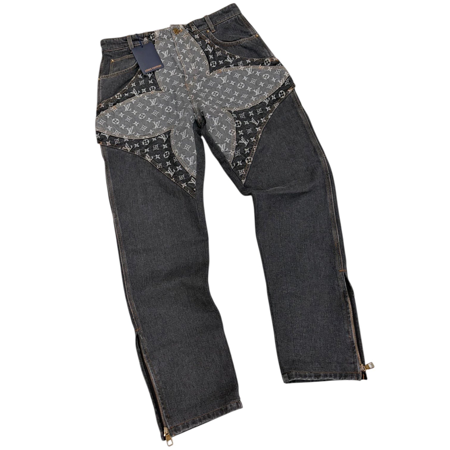 Louis Vuitton Flower Monogram Denim Jeans