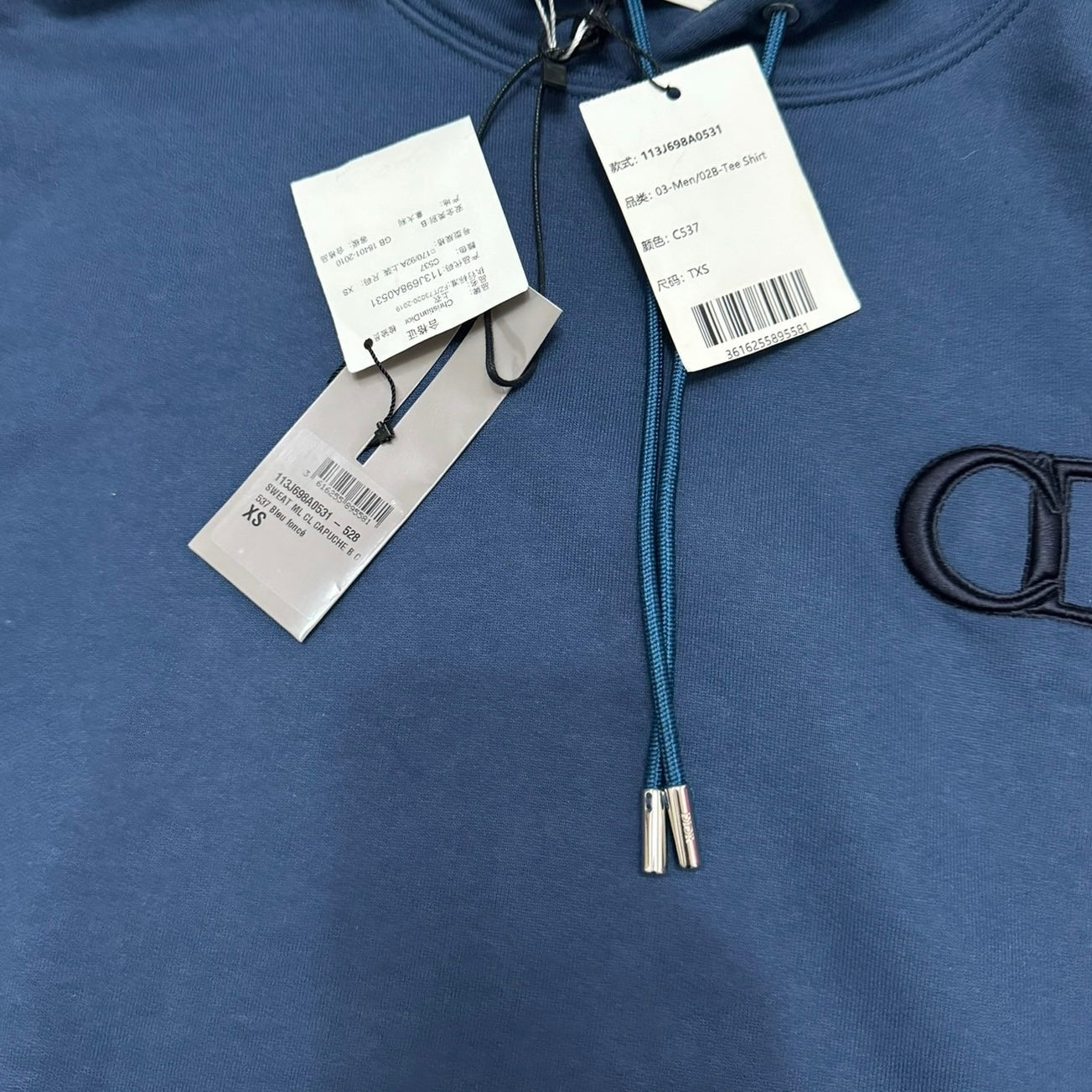 Dior Marine Blue CD Icon Logo Hoodie (PRE ORDER)