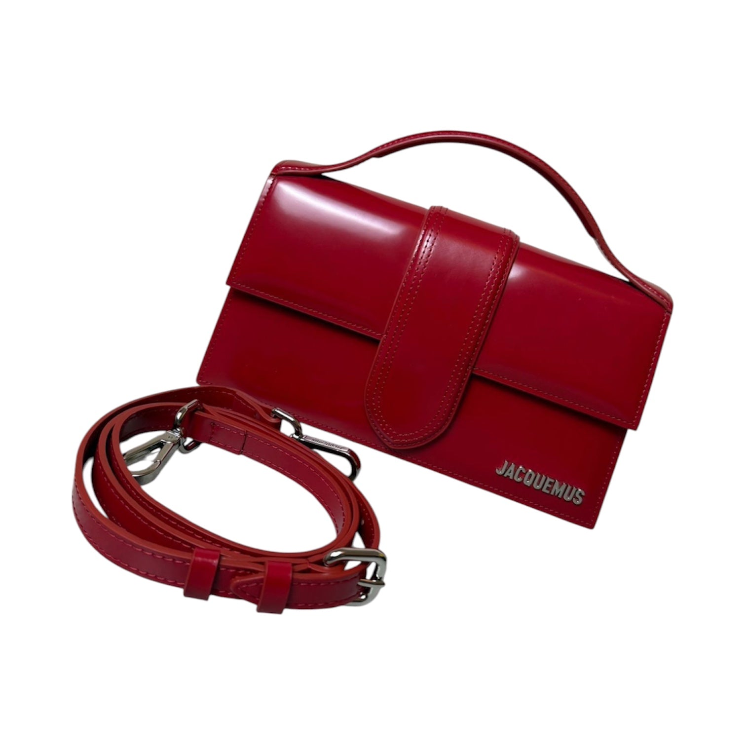 Jacquemus Red Leather Le Grand Bambino Bag