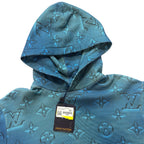 Louis Vuitton Blue 2054 Intarsia Print Hoodie