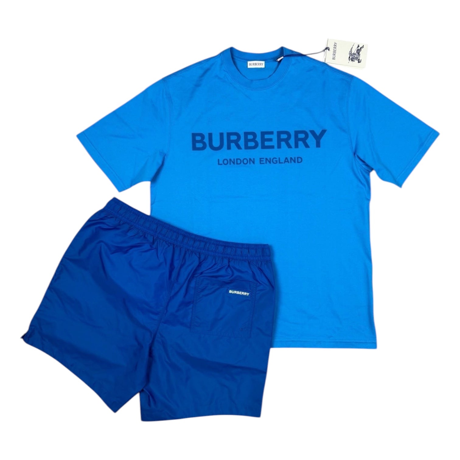 Burberry Ellison Blue Summer Short Set