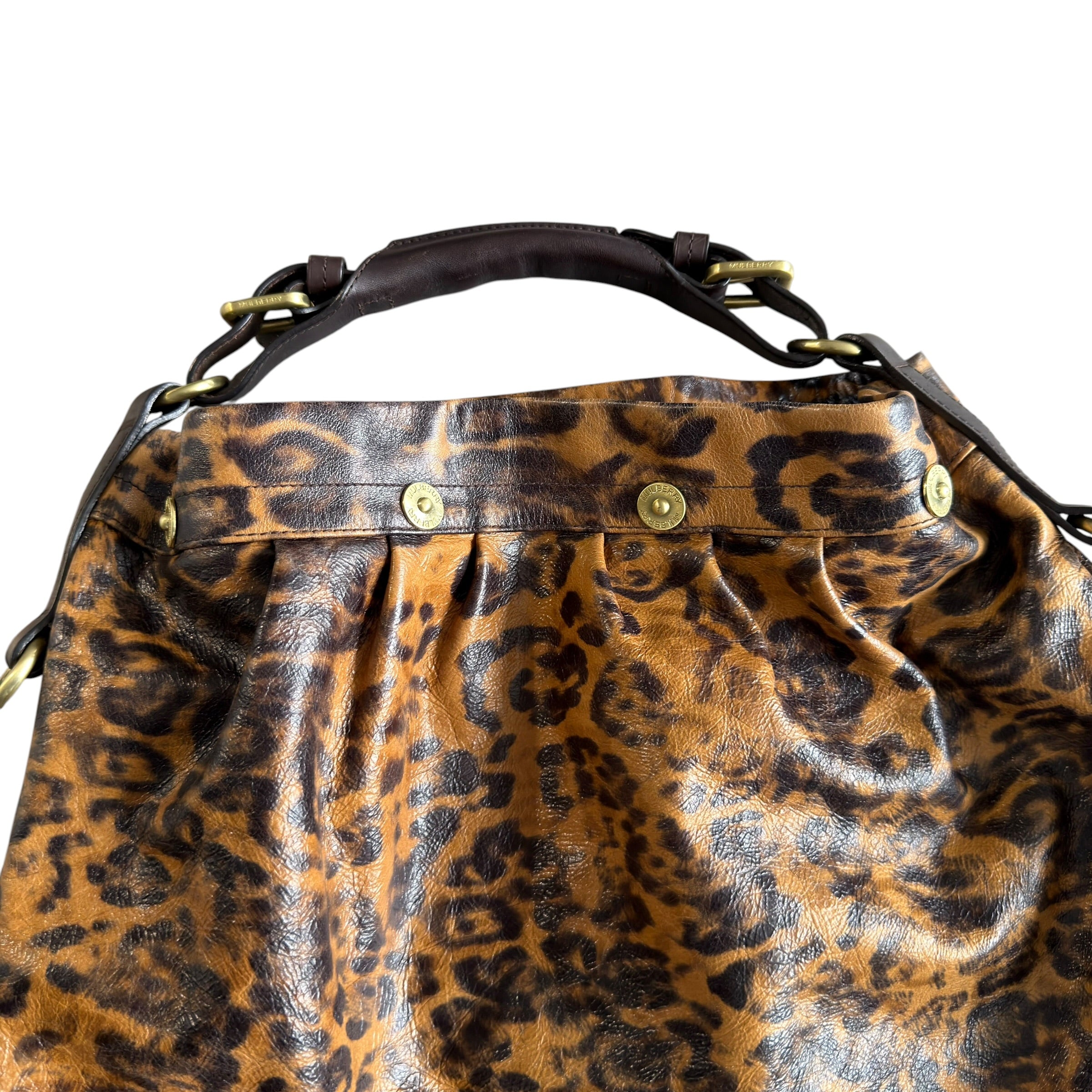 Mulberry Leopard Mitzy Hobo Handbag