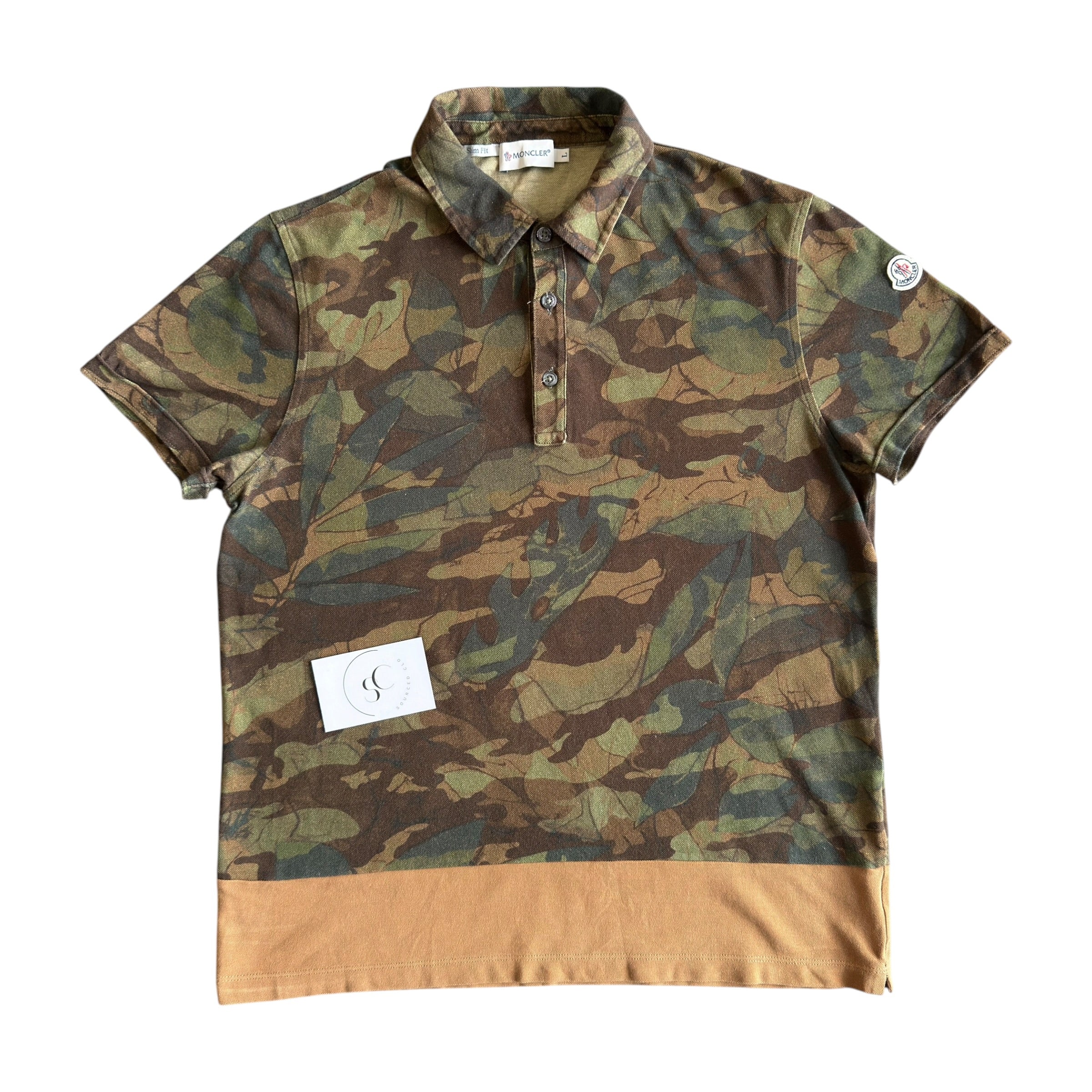 Moncler Camouflage Polo Shirt