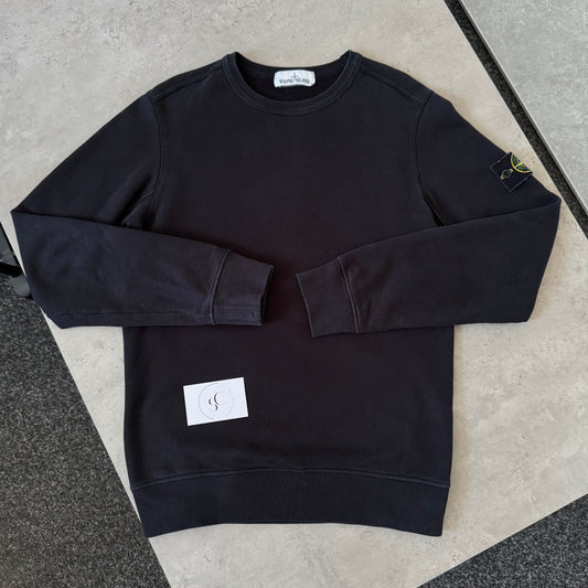 Stone Island Black Crewneck Sweatshirt