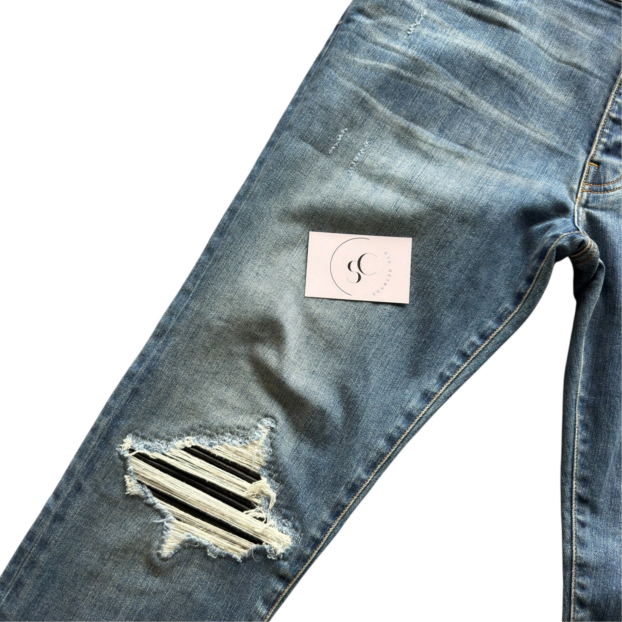 Amiri Blue MX1 Skinny Jeans