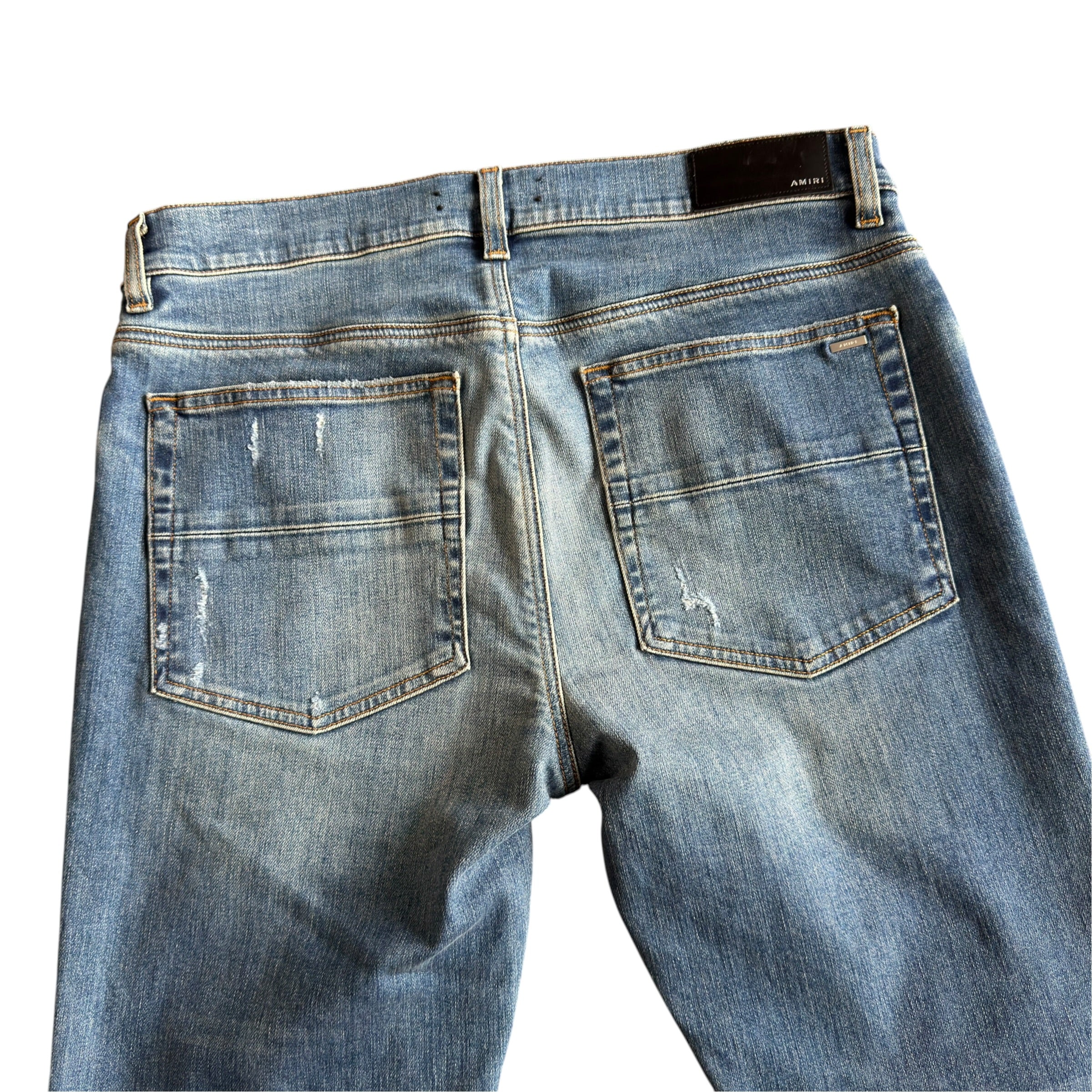 Amiri Blue MX1 Skinny Jeans