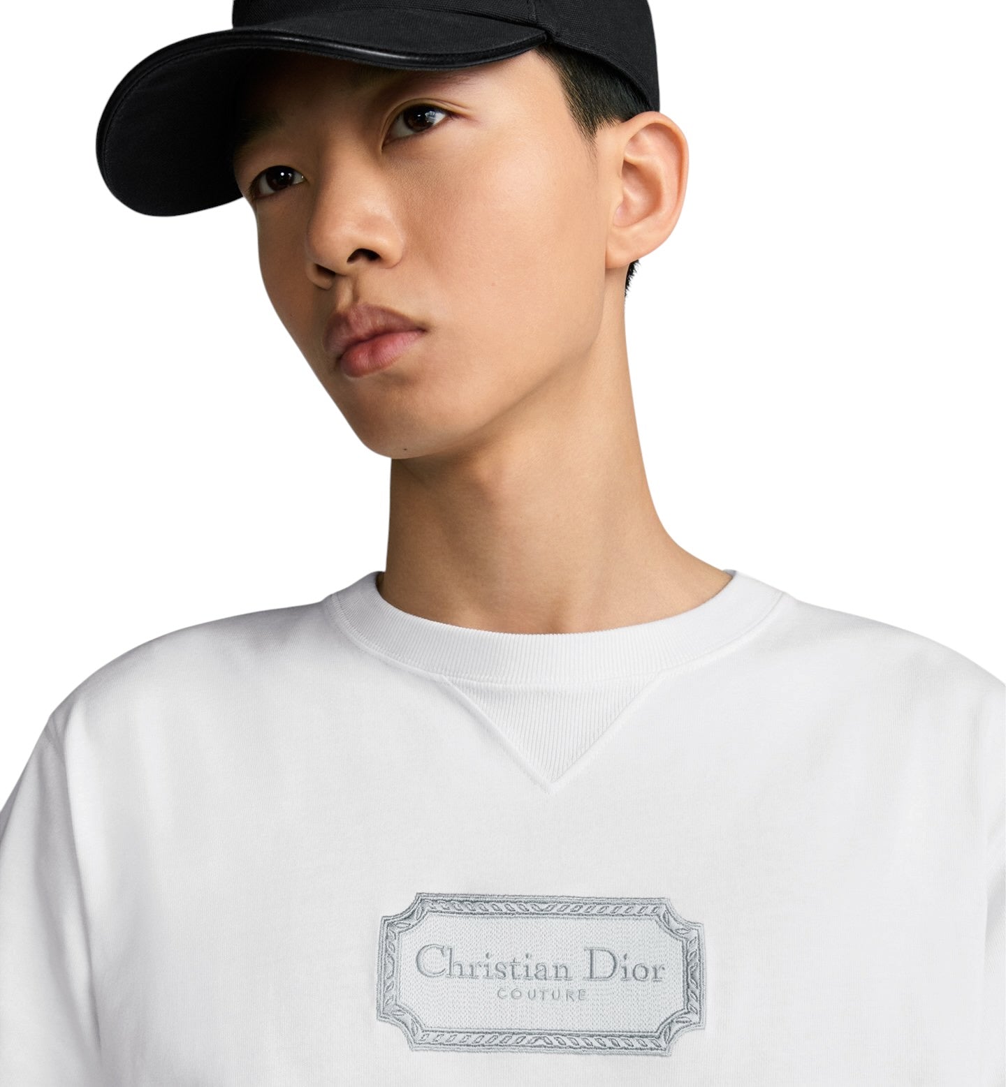 Dior Couture White Logo T Shirt