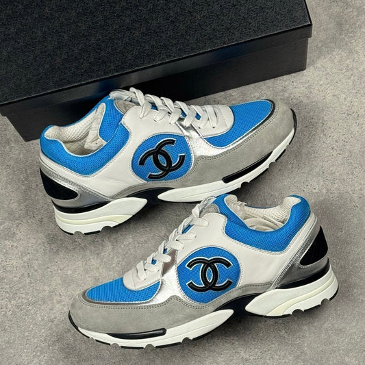 Chanel Blue & White CC Runners