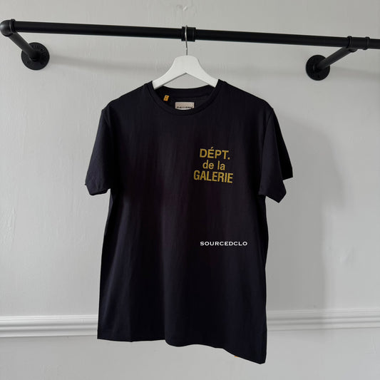 Gallery Dept Black French Logo T Shirt