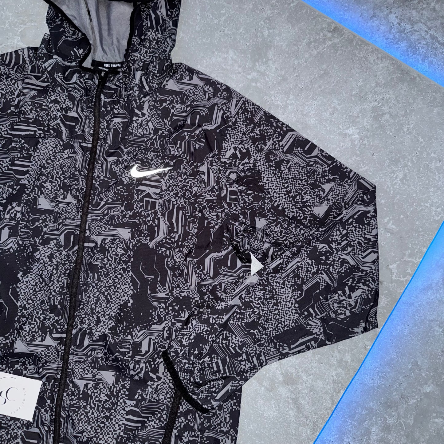 Nike Grey Digital Windbreaker