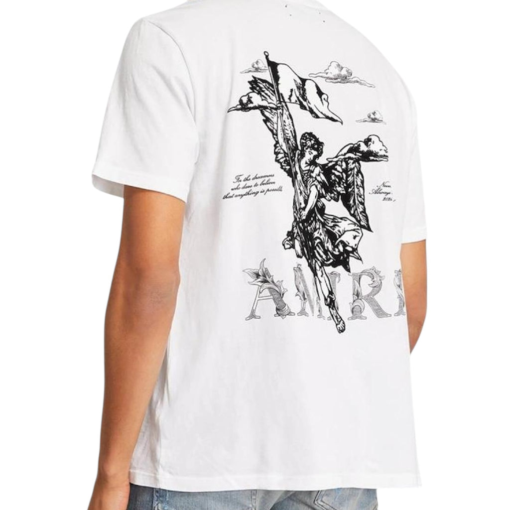 Amiri Angel White Logo T Shirt