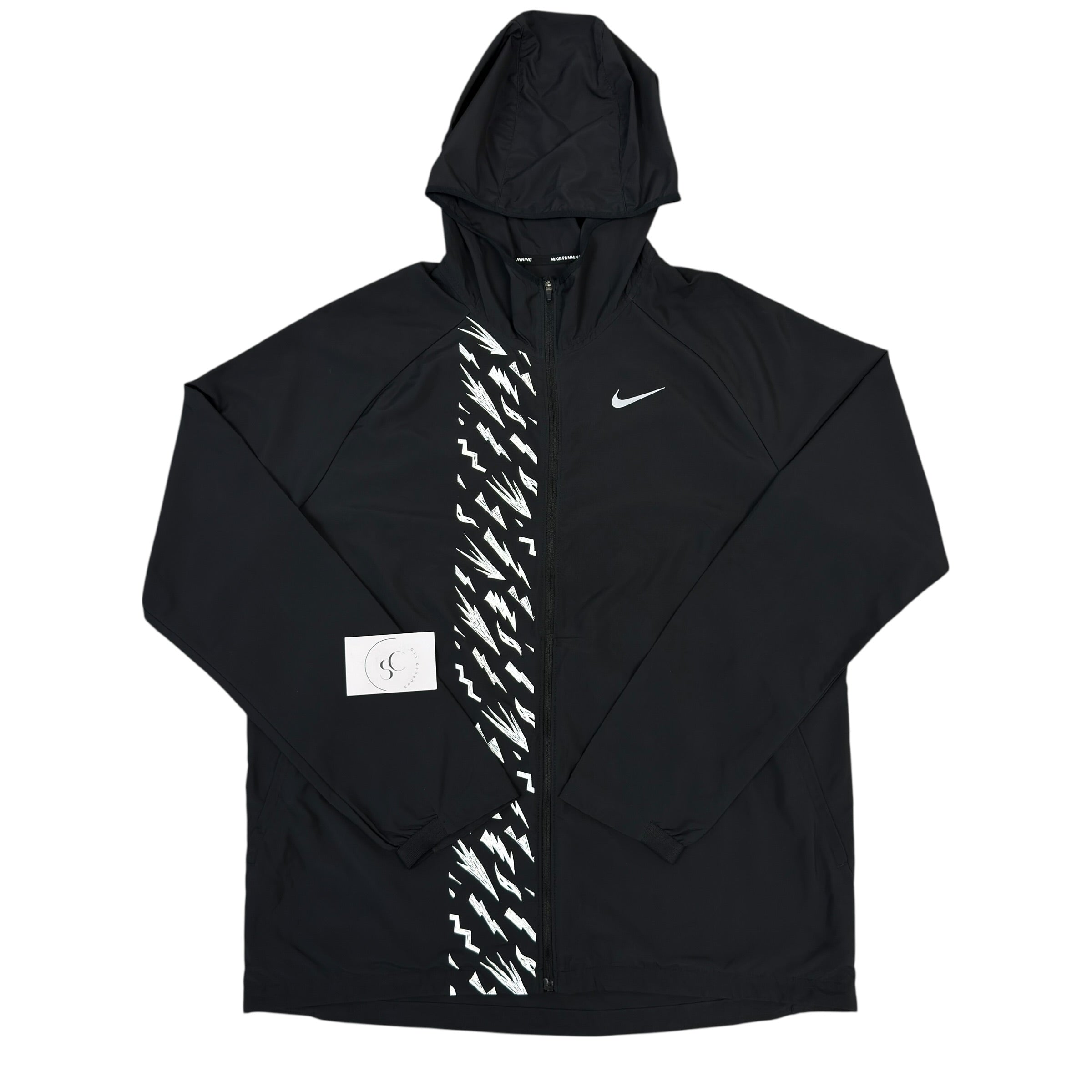 Nike Black Bolt Repel Running Windbreaker