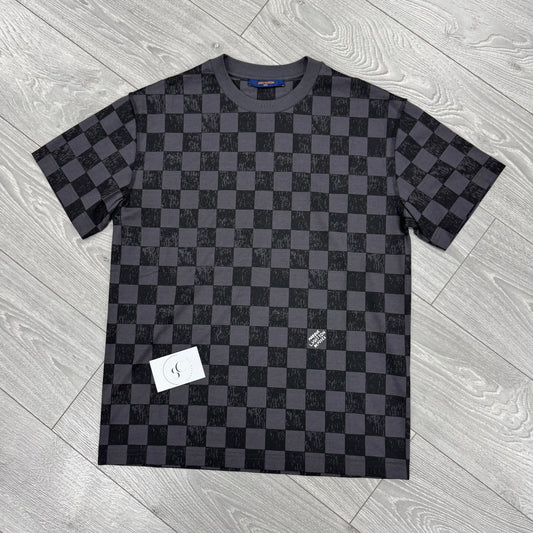 Louis Vuitton Grey Damier Print T Shirt