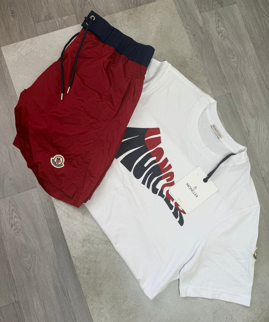 Moncler Wave Logo T Shirt Set