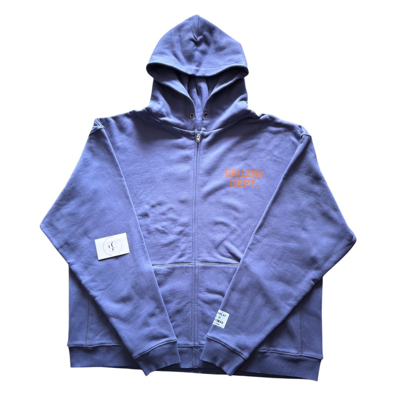 Gallery Dept Navy GD Relaxed Fit Zip Hoodie