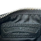 Chrome Hearts Black Cross Patch Loop Wallet