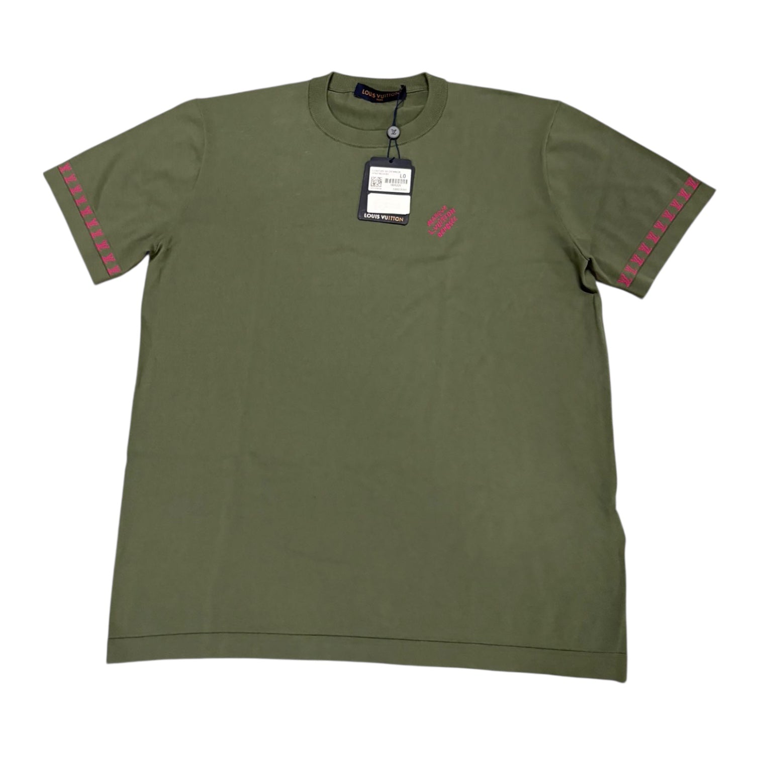 Louis Vuitton Green Signature Logo T Shirt