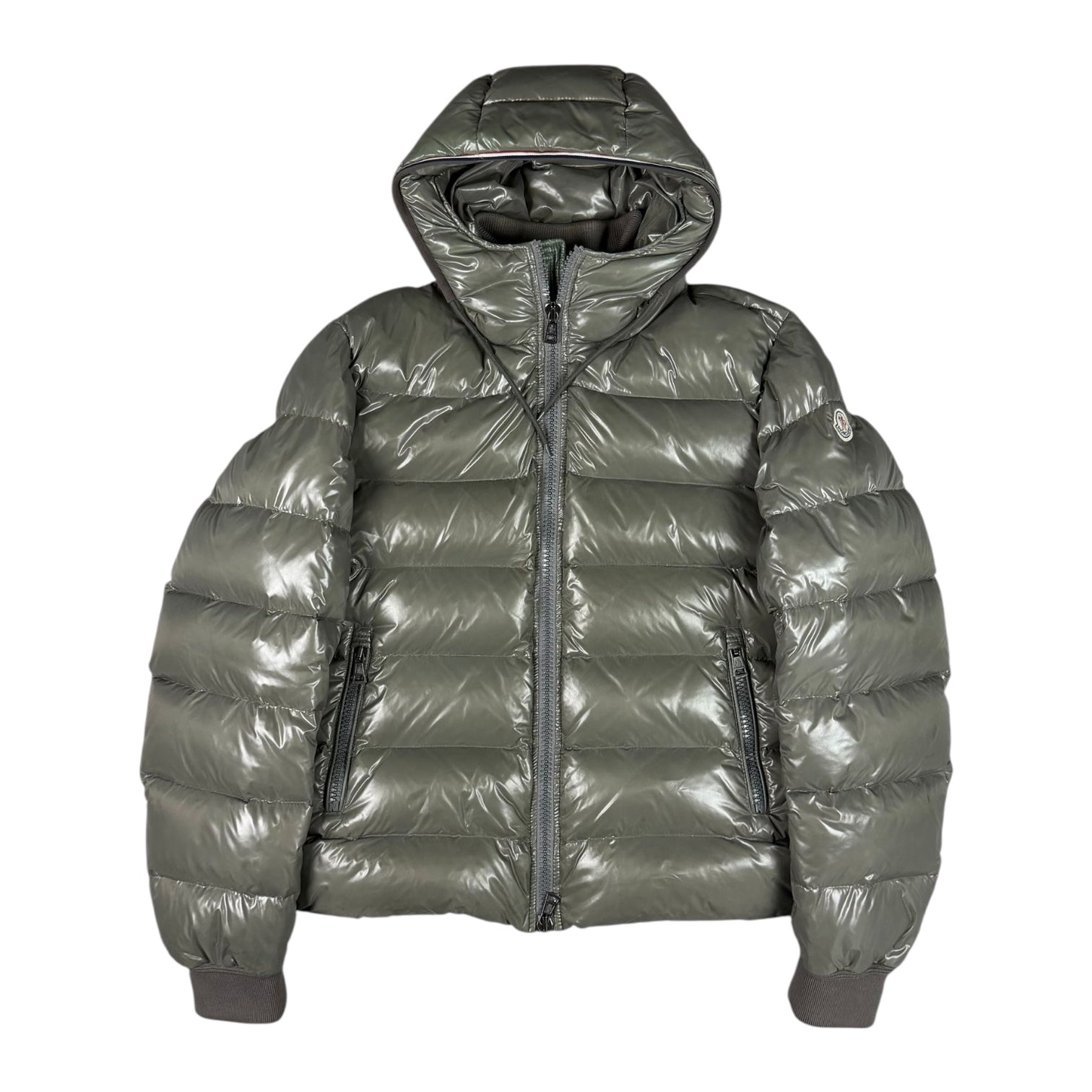 Moncler Aubert Grey Down Jacket