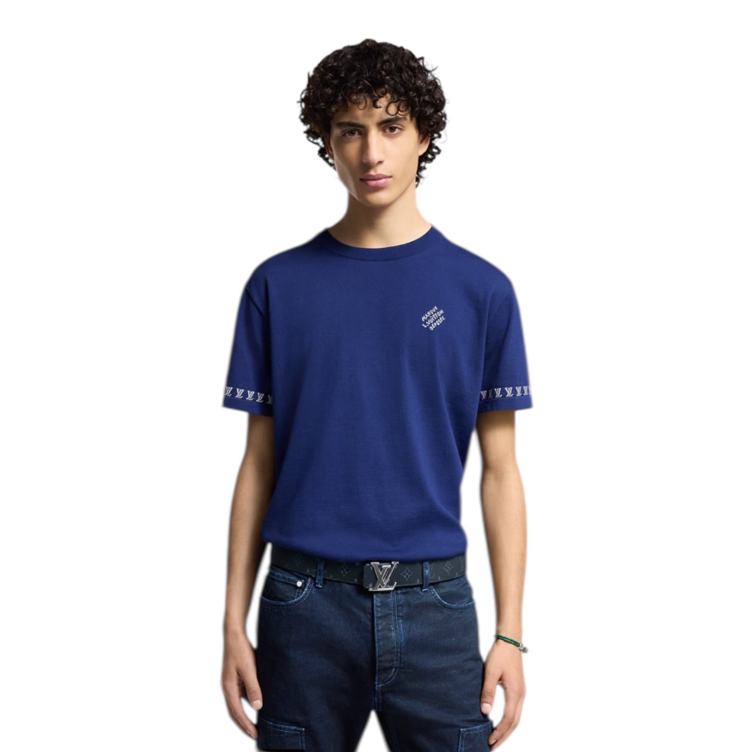 Louis Vuitton Indigo Blue Signature T Shirt