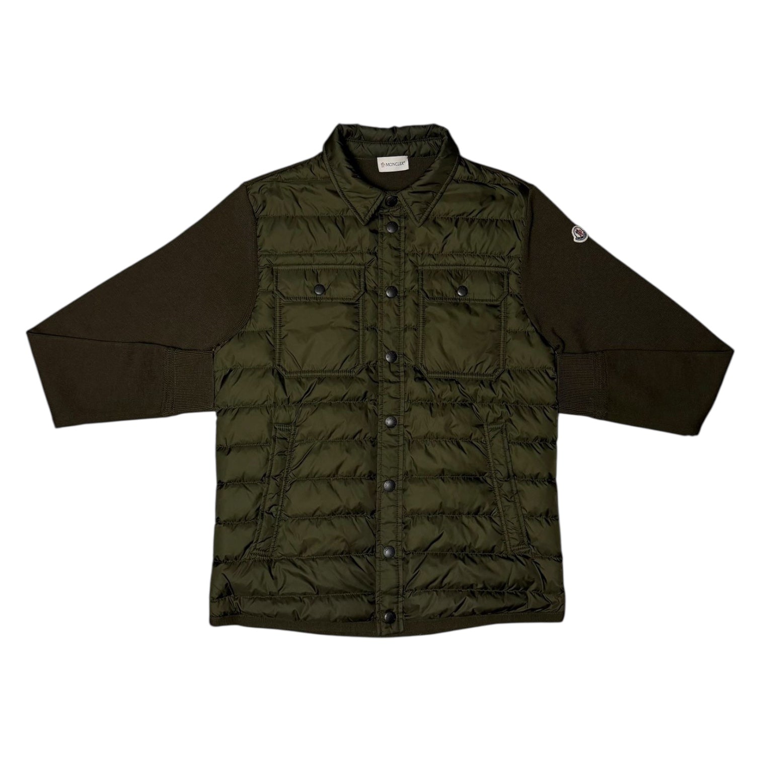 Moncler Tricot Khaki Overshirt
