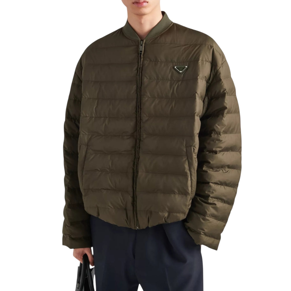 Prada Triangle Logo Shell Down Jacket