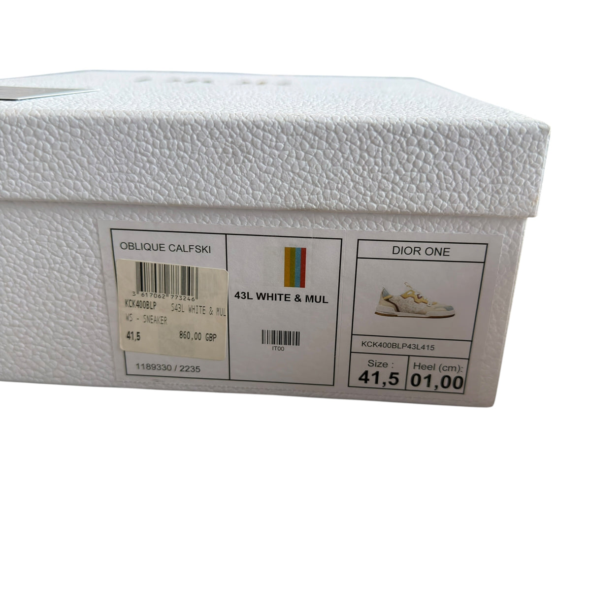 Dior One Calfskin Leather Trainers